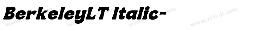 BerkeleyLT Italic字体转换